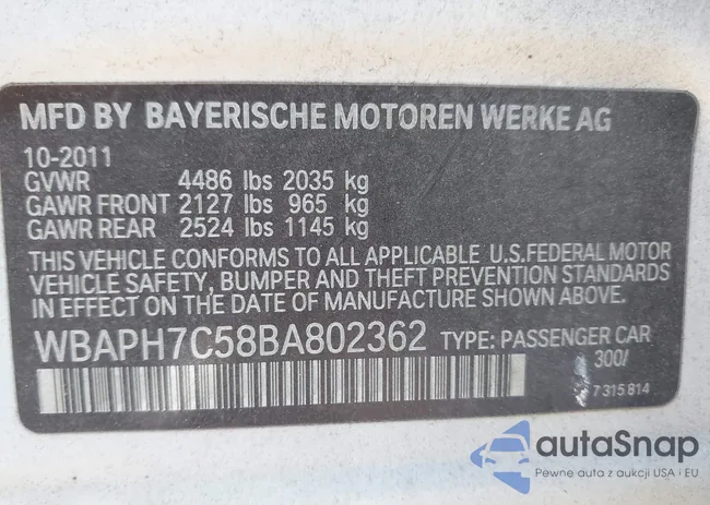 WBAPH7C58BA802362: 43769602