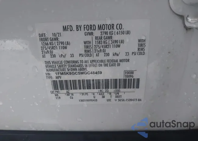 1FM5K8GC5MGC48459: 43769858