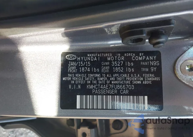 KMHCT4AE7FU866703: 43769869