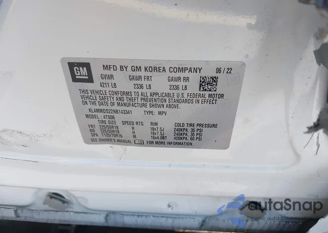 KL4MMDS22NB143341: 43769965