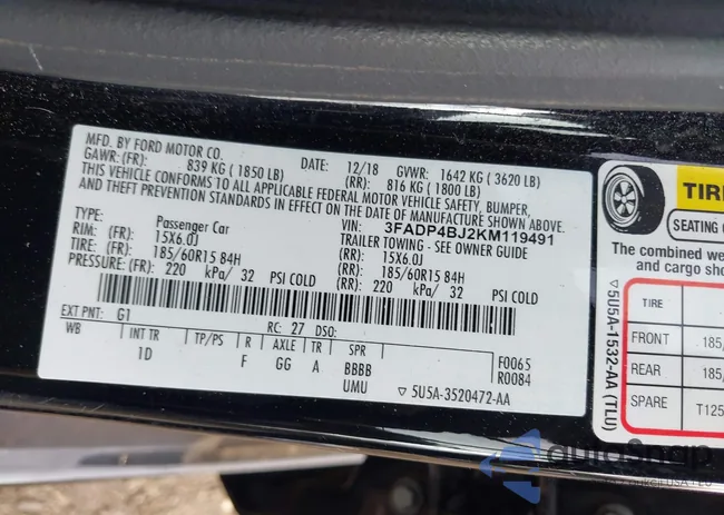 3FADP4BJ2KM119491: 43771068