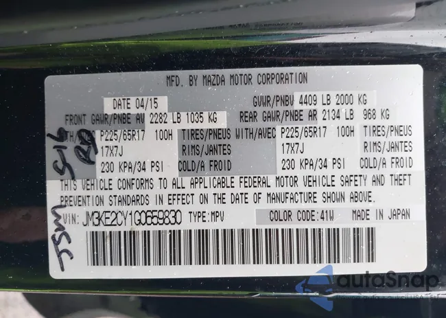 JM3KE2CY1G0659830: 43771555