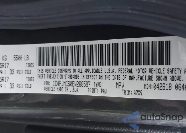 1C4PJMCS0EW268597: 43770585