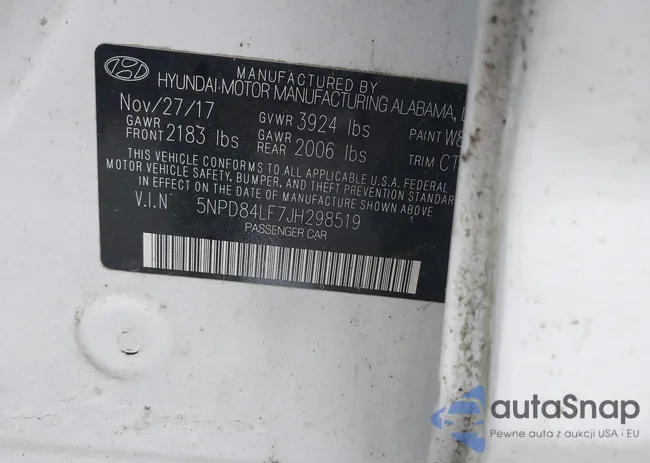 5NPD84LF7JH298519: 43770797