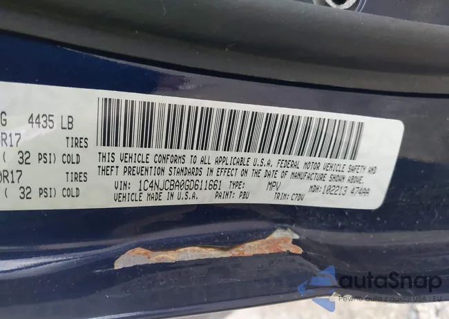 1C4NJCBA0GD611661: 43770842