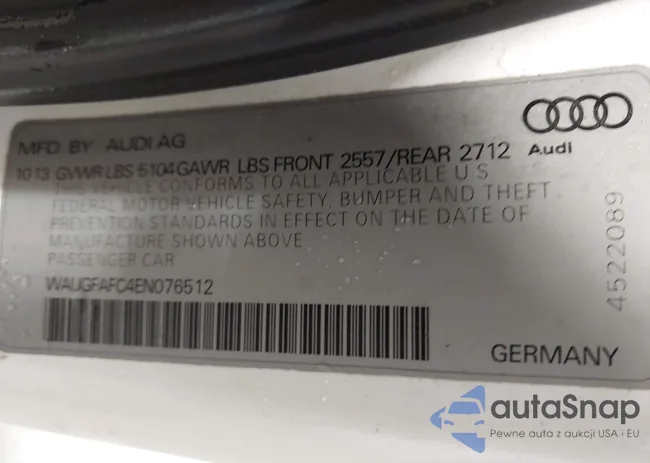 WAUGFAFC4EN076512: 43770859