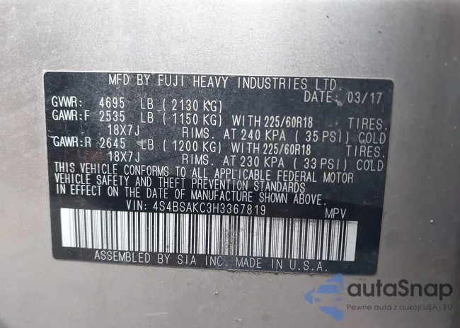 4S4BSAKC3H3367819: 43772295