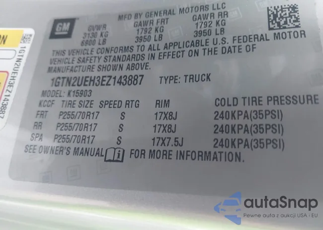 1GTN2UEH3EZ143887: 43772366