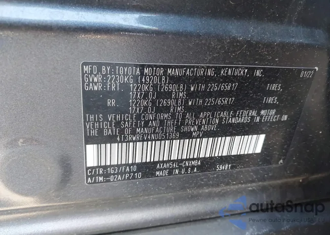 4T3RWRFV4NU051369: 43772500