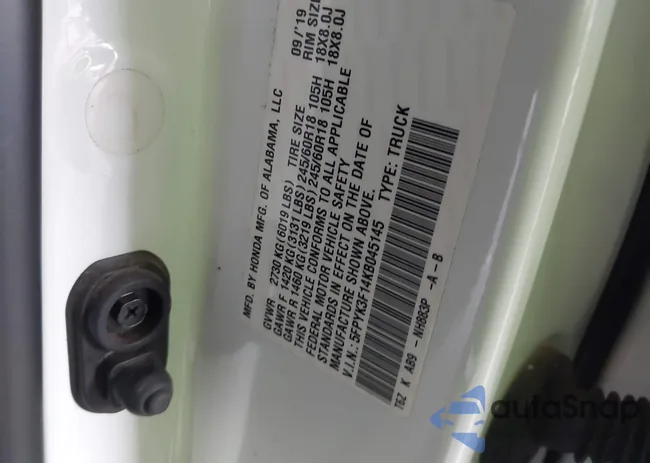 5FPYK3F14KB045145: 43771624