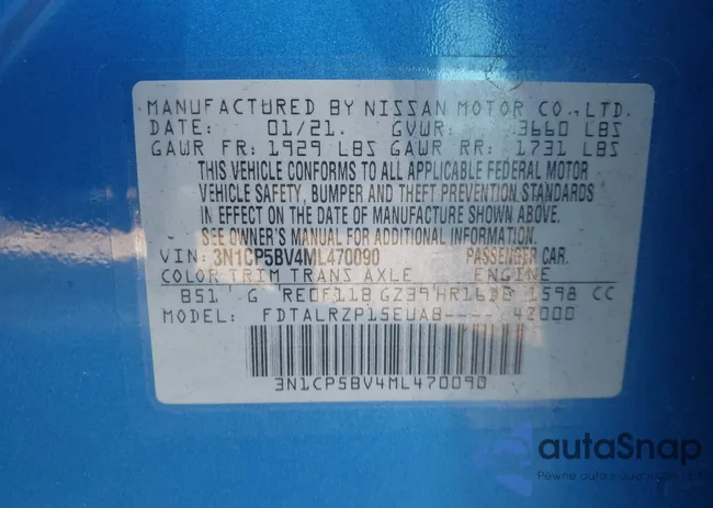 3N1CP5BV4ML470090: 43773244