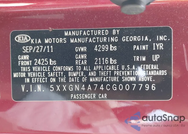 5XXGN4A74CG007796: 43773363