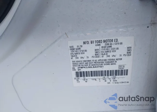 2FMPK3J90LBA57501: 43773566