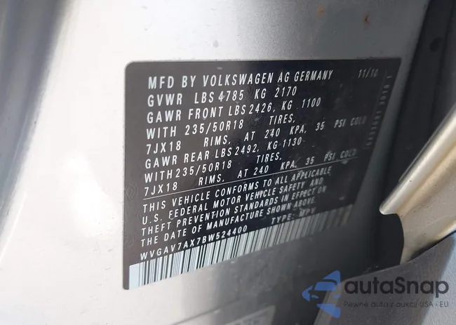 WVGAV7AX7BW524400: 43772625