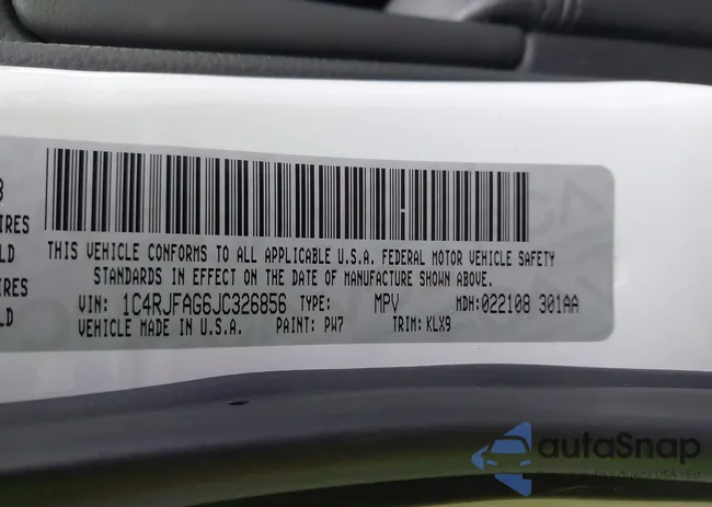 1C4RJFAG6JC326856: 43772693