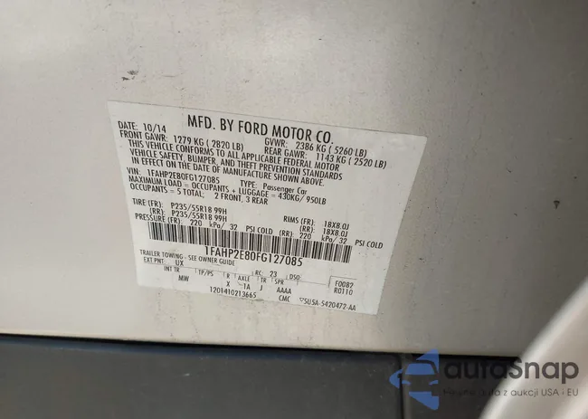 1FAHP2E80FG127085: 43772889