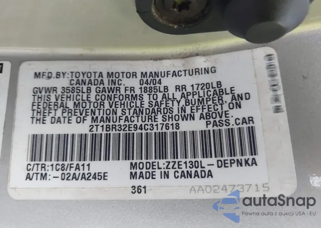 2T1BR32E94C317618: 43772957