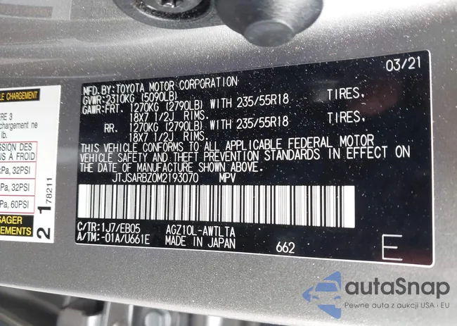 JTJSARBZ0M2193070: 43774026