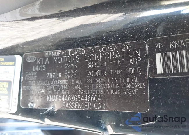 KNAFX4A6XG5446604: 43774346