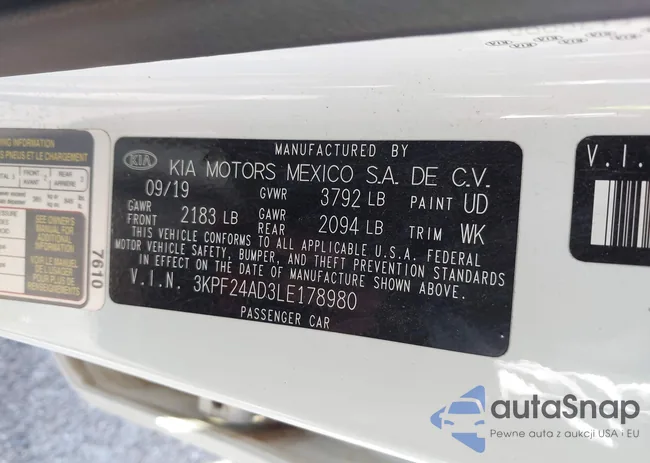 3KPF24AD3LE178980: 43774370