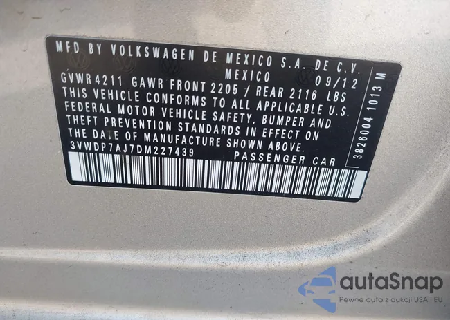 3VWDP7AJ7DM227439: 43773727