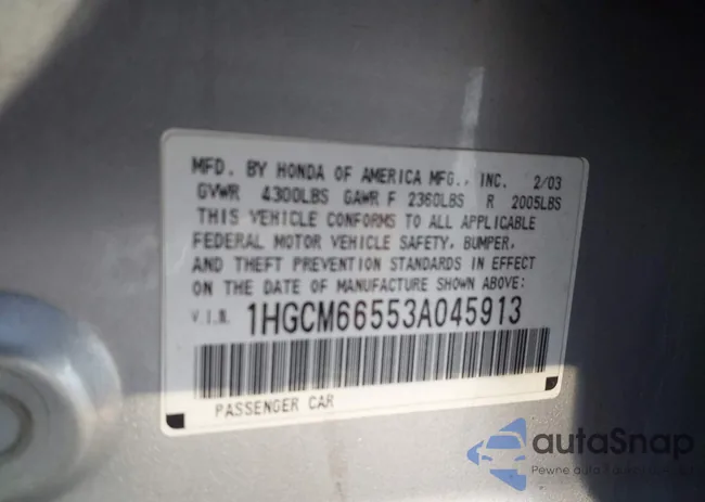 1HGCM66553A045913: 43775412