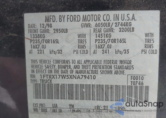 1FTRX17W5XNA79410: 43775517