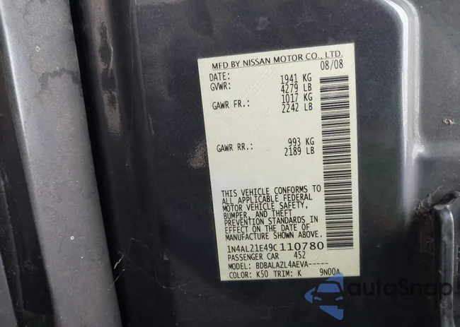 1N4AL21E49C110780: 43775540