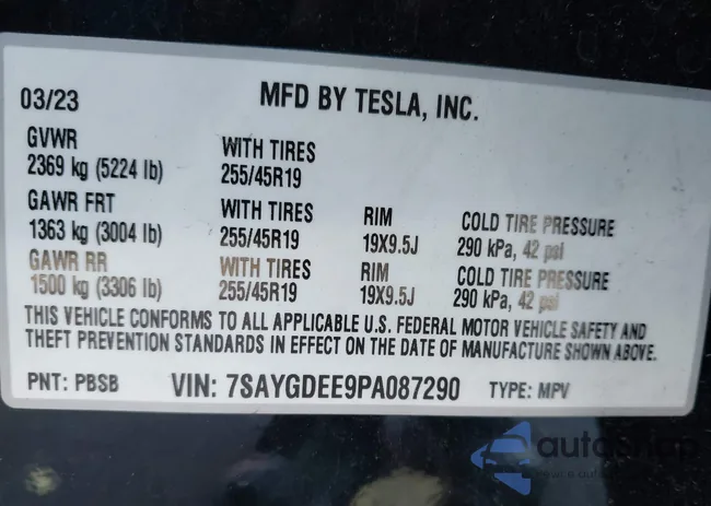 7SAYGDEE9PA087290: 43775574