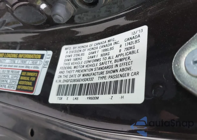 2HGFG3B56EH504332: 43774641