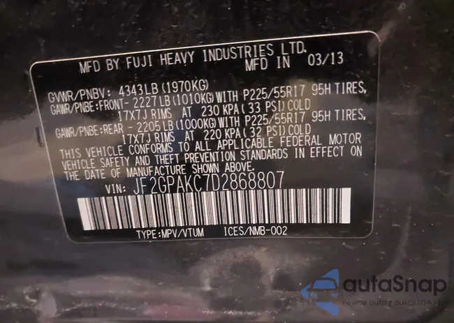 JF2GPAKC7D2868807: 43774682