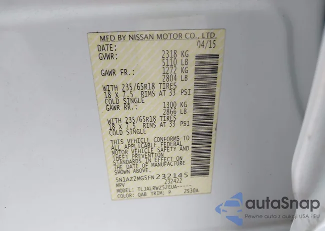 5N1AZ2MG5FN232145: 43774685