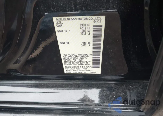 1N4AL3AP0EC414853: 43774901