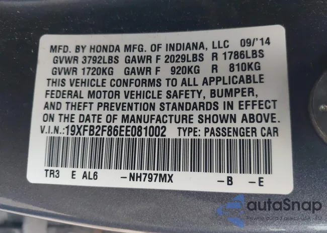 19XFB2F86EE081002: 43774911