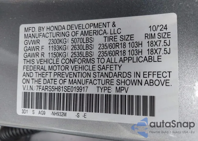 7FARS5H81SE019917: 43774962