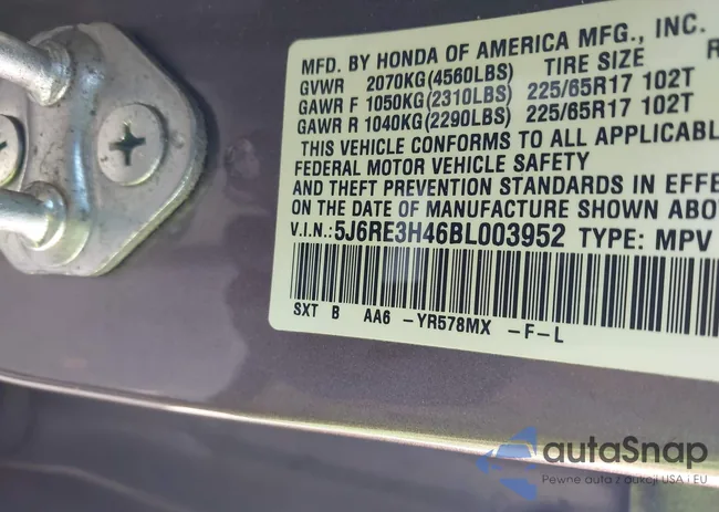 5J6RE3H46BL003952: 43776361