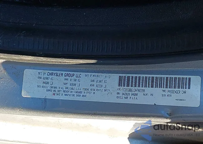 1C3CCBBG1DN702299: 43776375