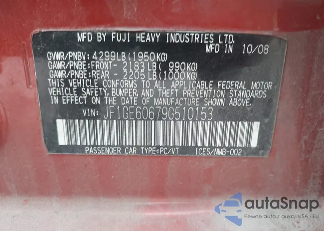 JF1GE60679G510153: 43776436