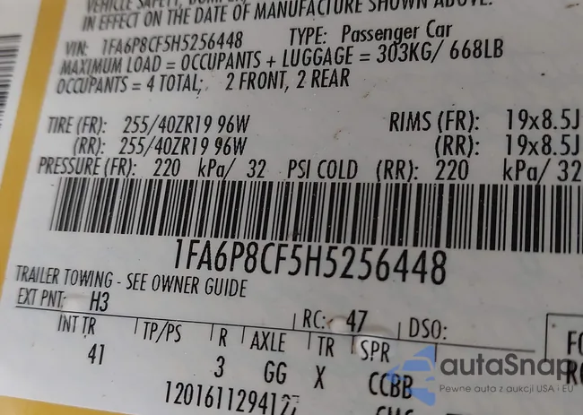 1FA6P8CF5H5256448: 43776473