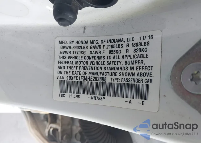 19XFC1F34HE202898: 43775741