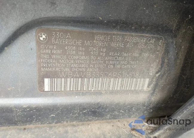 WBAVB33526PS16518: 43775899