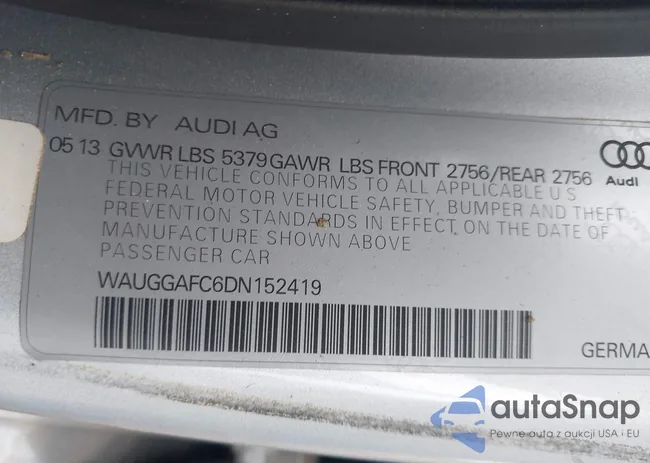 WAUGGAFC6DN152419: 43777051