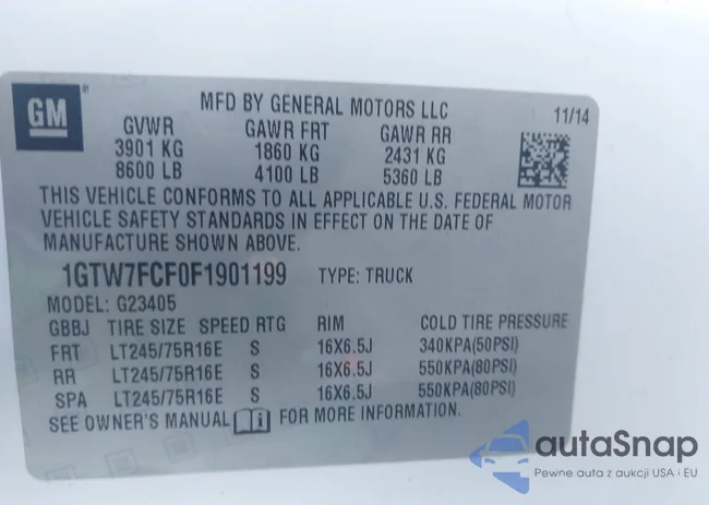 1GTW7FCF0F1901199: 43777066