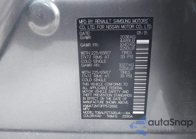 KNMAT2MT3FP572692: 43777194