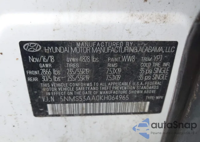 5NMS53AA0KH064965: 43777293