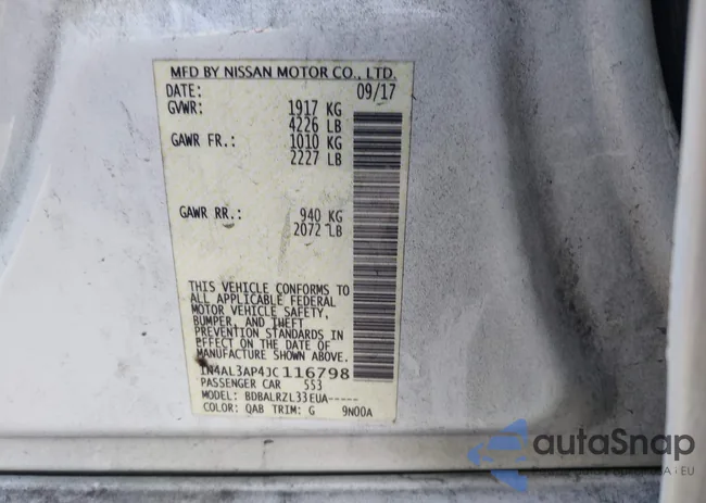 1N4AL3AP4JC116798: 43777439