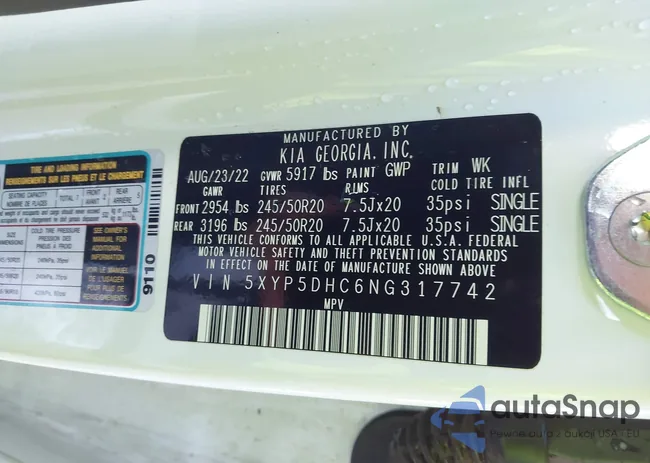 5XYP5DHC6NG317742: 43777458