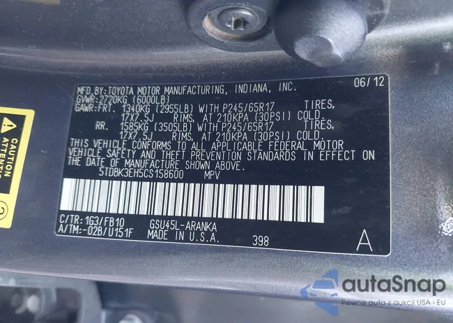 5TDBK3EH5CS158600: 43777972