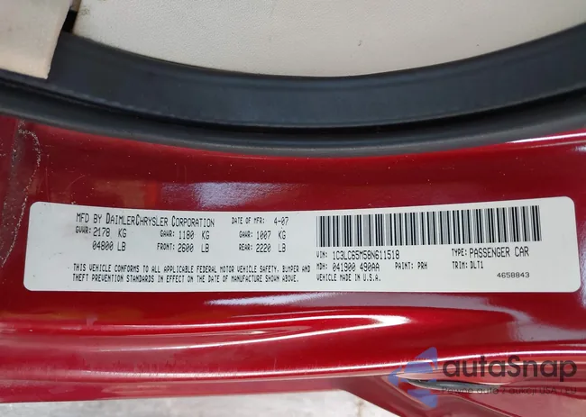 1C3LC65M58N611518: 43777999