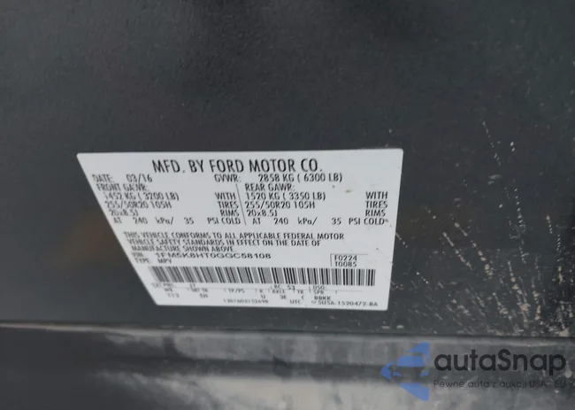 1FM5K8HT0GGC58108: 43778020